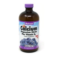 Bluebonnet Nutrition Calcium Magnesium Citrate plus Vitamin D3 472 мл Чорниця