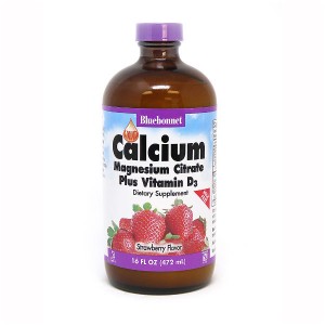Bluebonnet Nutrition Calcium Magnesium Citrate plus Vitamin D3 472 мл Полуниця