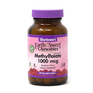 Bluebonnet Nutrition Earth Sweet Chewables Methylfolate 1000 mcg 90 таблеток