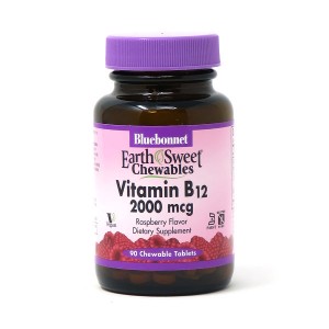 Bluebonnet Nutrition Earth Sweet Chewables Vitamin В12 2000 mcg 90 таблеток