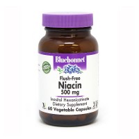Bluebonnet Nutrition Niacin Flush-Free 500 mg 60 вегакапсул