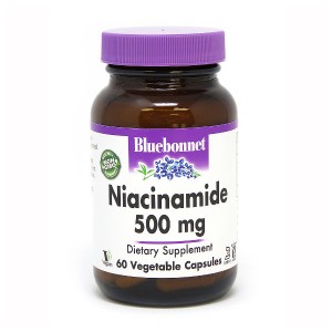 Bluebonnet Nutrition Niacinamide 500 mg 60 вегакапсул