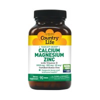 Country Life Calcium Magnesium Zinc with Vitamin D 90 таблеток
