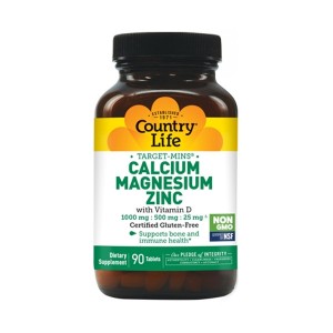 Country Life Calcium Magnesium Zinc with Vitamin D 90 таблеток