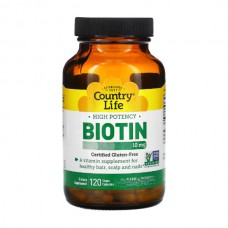 Country Life High Potency Biotin 10 mg 120 вегакапсул