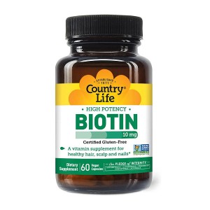 Country Life High Potency Biotin 10 mg 60 вегакапсул