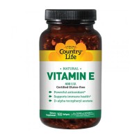 Country Life Natural Vitamin E 180 гелевих капсул