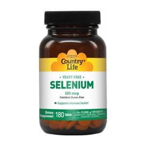 Country Life Selenium 100 mcg 180 таблеток