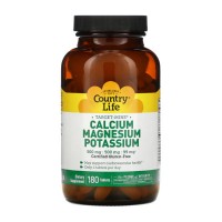 Country Life Target-Mins Calcium Magnesium Potassium 180 таблеток