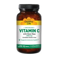 Country Life Time Release Vitamin C with Rose Hips 90 таблеток
