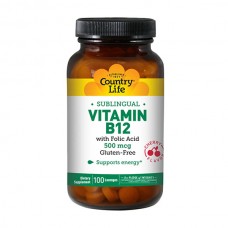 Country Life Vitamin B12 500 mcg 100 пастилок