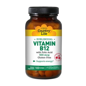 Country Life Vitamin B12 500 mcg 100 пастилок