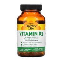 Country Life Vitamin D3 2500 IU 200 гелевых капсул