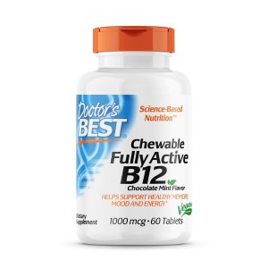 Doctor's Best Chewable Fully Active B12 Chocolate Mint 60 жевательных таблеток Doctor's Best Chewable Fully Active B12 Chocolate Mint 60 жевательных таблеток