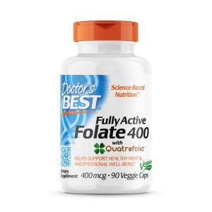 Doctor's Best Fully Active Folate 400 mcg 90 вегакапсул