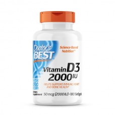 Doctor's Best Vitamin D3 2000 IU 180 гелевых капсул