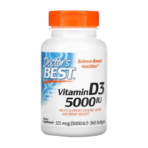 Doctor's Best Vitamin D3 5000 IU 360 гелевых капсул