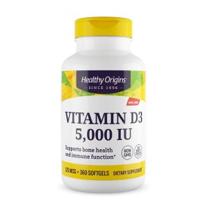 Healthy Origins Vitamin D3 5000 IU 360 капсул
