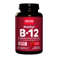Jarrow Formulas Methyl B-12 Cherry 5000mcg 60 жувальних таблеток