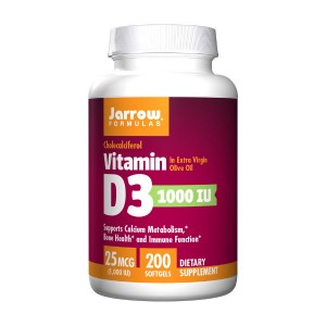 Jarrow Formulas Vitamin D3 1000 IU 200 гелевих капсул