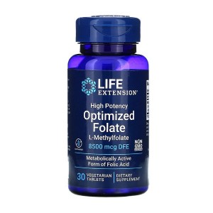 Life Extension High Potency Optimized Folate 8500 mcg 30 таблеток