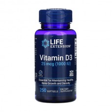 Life Extension Vitamin D3 1000 IU 250 гелевых капсул
