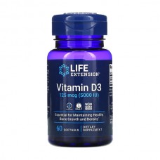 Life Extension Vitamin D3 5000 IU 60 гелевых капсул
