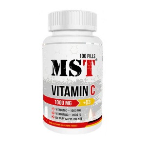 MST Vitamin C + D3 100 таблеток