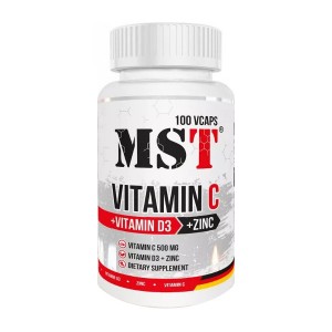 MST Vitamin C + D3 + Zinc 100 вегакапсул
