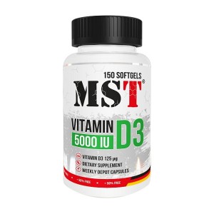 MST Vitamin D3 5000 IU 150 гелевих капсул