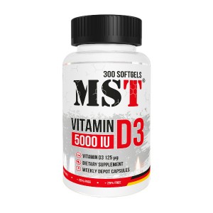 MST Vitamin D3 5000 IU 300 гелевих капсул