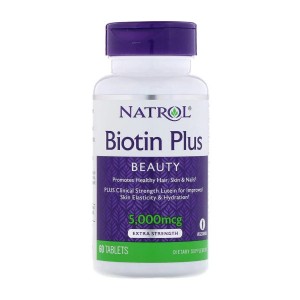 Natrol Biotin Plus 5000 mcg 60 таблеток