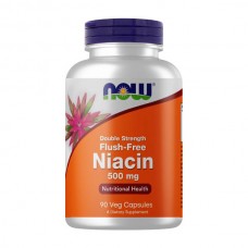 NOW Foods Double Strength Flush-Free Niacin 500 mg 90 вегакапсул