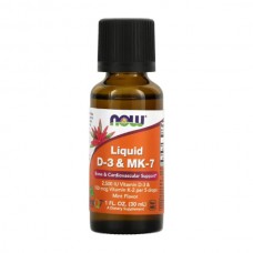 NOW Foods Liquid D3 & MK-7, 30 мл