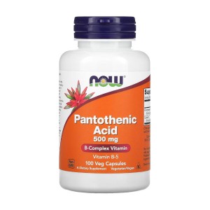 NOW Foods Pantothenic Acid 500 mg 100 вегакапсул NOW Foods Pantothenic Acid 500 mg 100 вегакапсул