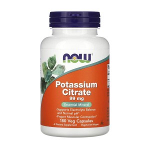 NOW Foods Potassium Citrate 99 mg 180 вегакапсул