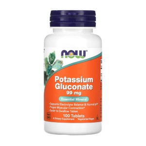 NOW Foods Potassium Gluconate 99 mg 100 таблеток