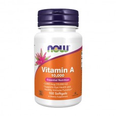 NOW Foods Vitamin A 10000 IU 100 гелевых капсул
