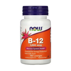 NOW Foods Vitamin B12 1000 mcg 100 пастилок NOW Foods Vitamin B12 1000 mcg 100 пастилок