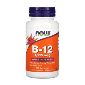 NOW Foods Vitamin B12 1000 mcg 250 пастилок