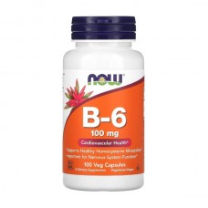 NOW Foods Vitamin B6 100 mg 100 вегакапсул