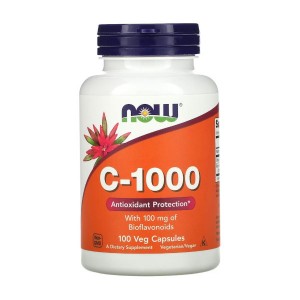 NOW Foods Vitamin C-1000 with Bioflavonoids 100 вегакапсул