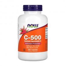 NOW Foods Vitamin C-500 Calcium Ascorbate 250 капсул
