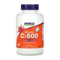 NOW Foods Vitamin C-500 Chewable Апельсин 100 жувальних таблеток