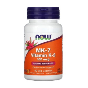 NOW Foods Vitamin K2 (MK-7) 100 mcg 60 вегакапсул