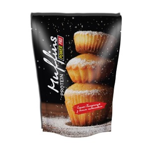 Power Pro Muffins Protein 600 г Полуниця білий шоколад