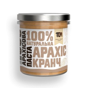 TOM Арахісова паста кранч (скло) 300 г