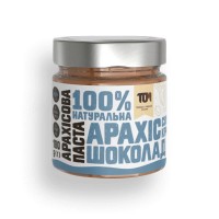 TOM Арахісова паста кранч з чорним шоколадом та сіллю (скло) 180 г