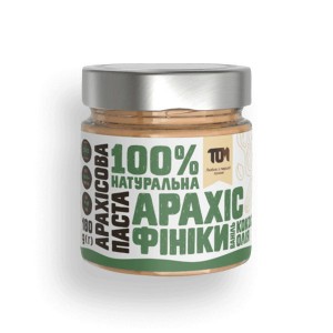 TOM Арахисовая паста с финиками и кокосовым маслом (стекло) 180 г