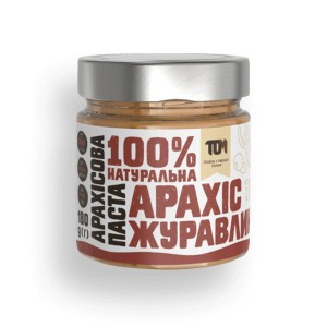 TOM Арахисовая паста с клюквой (стекло) 180 г